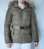 Kaki Winterjas Airforce maat M, Kleding | Dames, Ophalen, Zo goed als nieuw, Maat 38/40 (M)