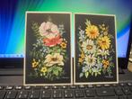 retro kaarten met bloemen, Verzamelen, Ongelopen, Ophalen