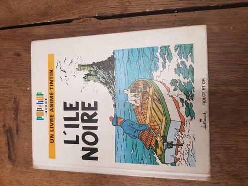 Tintin – L’Île Noire – Livre Pop-Hop animé – 1970 – Complet, Boeken, Prentenboeken en Plaatjesalbums, Gelezen, Ophalen of Verzenden