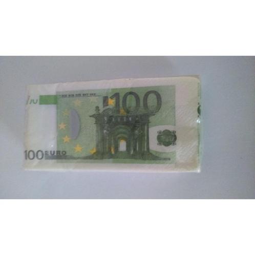 Pak van 10 papieren zakdoeken van euro, Verzamelen, Overige Verzamelen, Nieuw, Ophalen of Verzenden