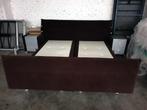 Luxe Eastborn elektrisch boxspring 180 x 200 met kasten, Huis en Inrichting, Ophalen, Bruin, Tweepersoons, Zo goed als nieuw