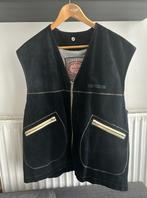 Redskins vintage suède jack in donkerblauw en beige, Maat 52/54 (L), Zo goed als nieuw, REDSKINS (RS84)., Verzenden