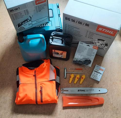 Stihl kettingzaag - bladblazer - Makita - toebehoren - Nieuw, Tuin en Terras, Hand-tuingereedschap, Nieuw, Ophalen