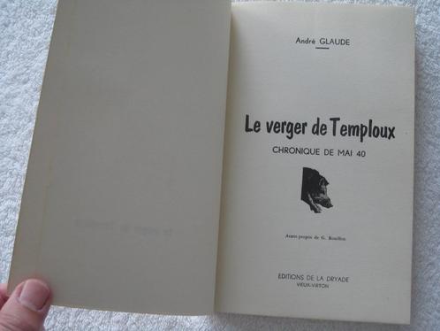 Chasseurs Ardennais – Temploux – André Glaude –1965, Boeken, Oorlog en Militair, Gelezen, Algemeen, Ophalen of Verzenden