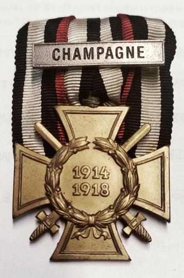 Allemagne KtK Hindenburg croix de fer champagne EKII baret
