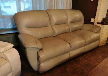 Gratis lederen zetel 3zit met relax beschikbaar voor biedingen