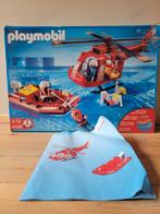 Playmobil reddingshelicopter en boot (4428), Ophalen of Verzenden, Zo goed als nieuw