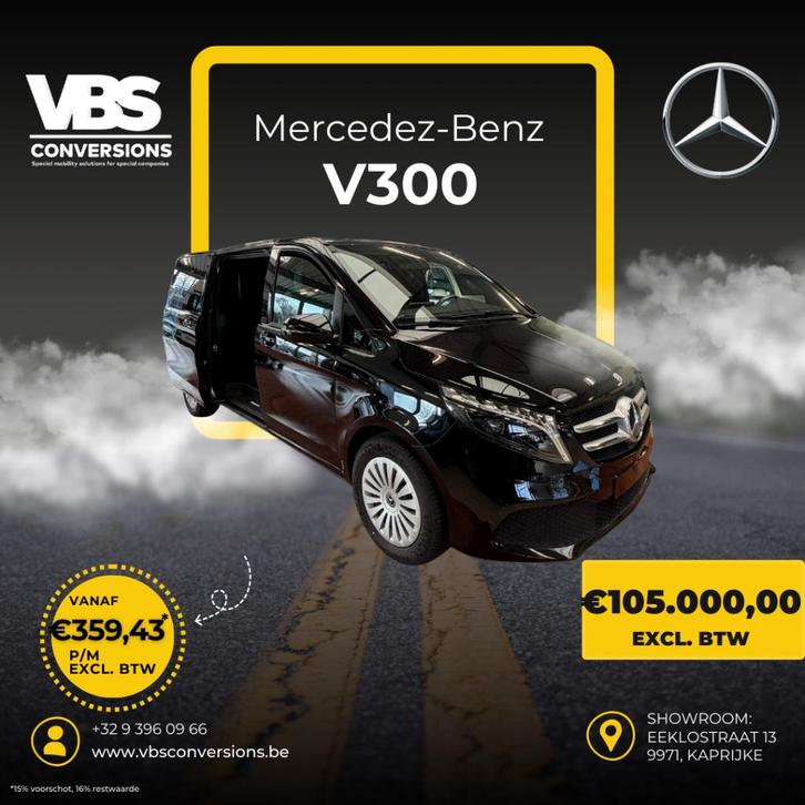 mercedes V300 VIP avec toutes les options de luxe, Autos, Mercedes-Benz, Entreprise, Classe V, Caméra 360°, Diesel, MPV ou Monospace