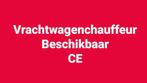 Vrachtwagenchauffeur beschikbaar