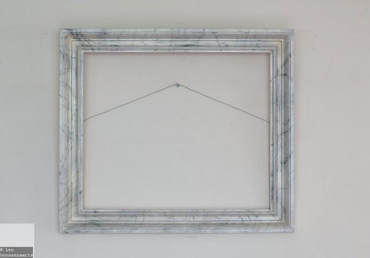 Houten lijst in marmerlook, Maison & Meubles, Accessoires pour la Maison | Cadres, Comme neuf, 50 à 75 cm, 50 à 75 cm, Bois, Enlèvement ou Envoi