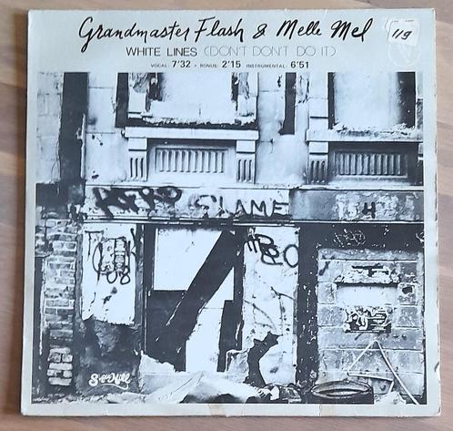 GRANDMASTER FLASH & MELLE MEL White Lines (Ne le faites pas), CD & DVD, Vinyles | Hip-hop & Rap, Utilisé, Avant 1985, 12 pouces