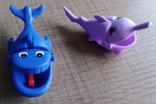 Miniatuurfiguurtjes walvis en zaagvis (Kindersurprise 1999), Verzamelen, Poppetjes en Figuurtjes, Zo goed als nieuw, Ophalen of Verzenden
