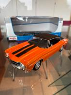 Prachtige CHEVROLET CHEVELLE SS 454 SPORT 1971 1:18, Ophalen of Verzenden, Zo goed als nieuw, Auto