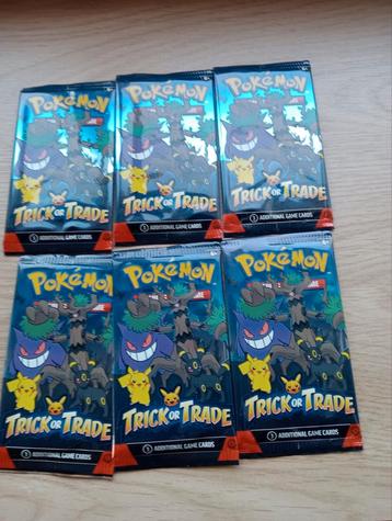 Pokémon kaarten 6 nieuwe pakjes te koop beschikbaar voor biedingen