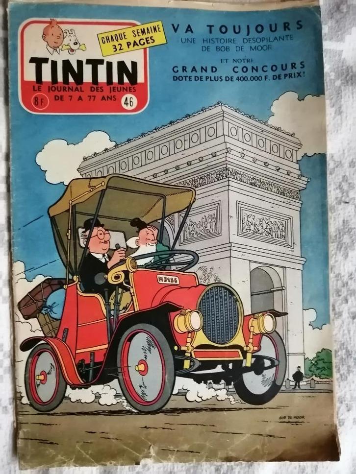 Journal de TINTIN édition Belge n46 - 16 novembre 1955, Collections, Revues, Journaux & Coupures, Journal ou Magazine, Enlèvement ou Envoi