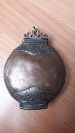 Ancienne boite à fard - format montre à gousset - bronze, Antiquités & Art, Bronze, Enlèvement ou Envoi