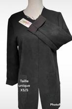 Veste / blazer en peau de daim XS-S avec étiquette, Vêtements | Femmes, Taille 36 (S), Noir, Enlèvement ou Envoi, Manteau
