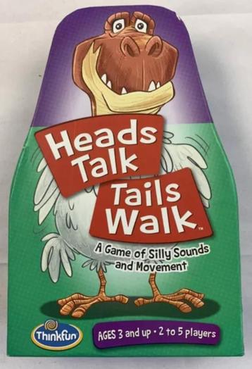 Heads Talk Tails Walk Thinkfun, jeu de société complet, Envoi, Comme neuf