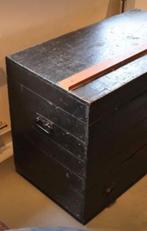 Vintage houten dekenkist/opbergkist, Ophalen