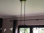 Lustre moderne métal et verre, Huis en Inrichting, Lampen | Kroonluchters, Ophalen, Gebruikt, Glas, Moderne