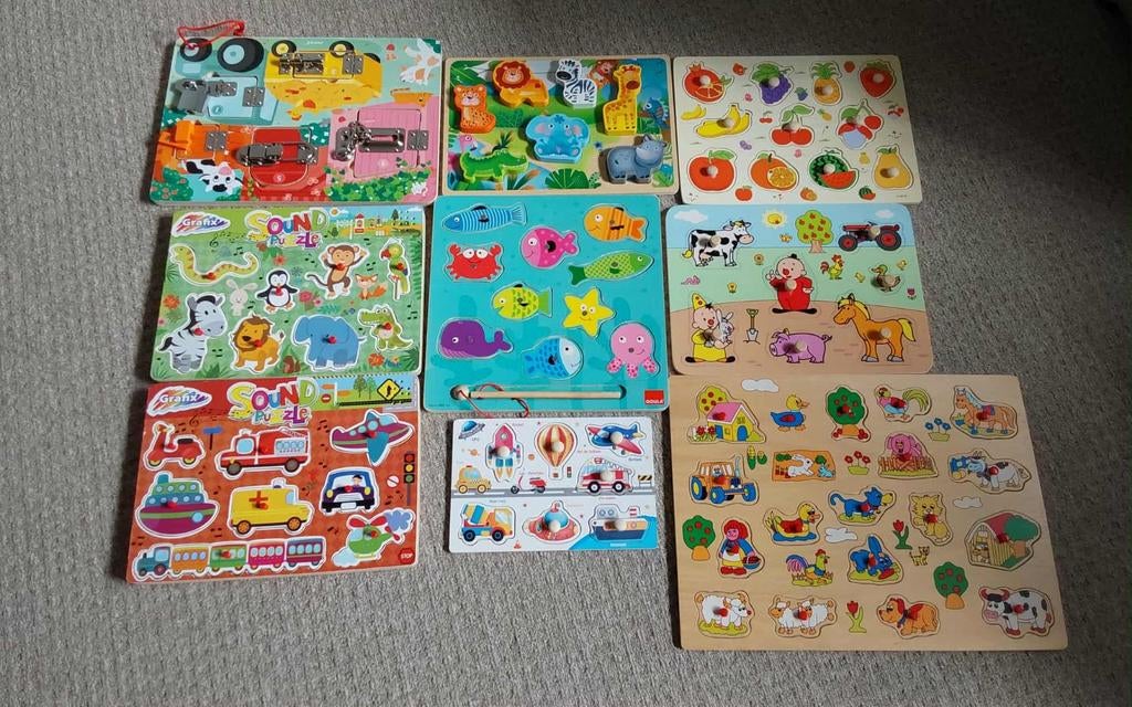 Houten legpuzzels, Ophalen