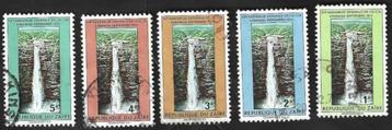 5 Postzegels Zaïre 1975 IUCN Natuurbescherming, Watervallen beschikbaar voor biedingen