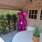 Beer beeld polyester chrome 150 cm, Huis en Inrichting, Woonaccessoires | Zuilen en Pilaren, Ophalen, Nieuw