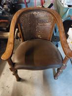 Chaise en bois/Cannage, Maison & Meubles, Antiek, Brun, Enlèvement, Utilisé