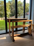Schoolbank / lessenaar, Huis en Inrichting, Ophalen, Gebruikt, 100 tot 150 cm, 75 cm of meer