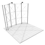 nomadic instand beurswand breedte 3 meter hoogte 2.4 meter, Ophalen
