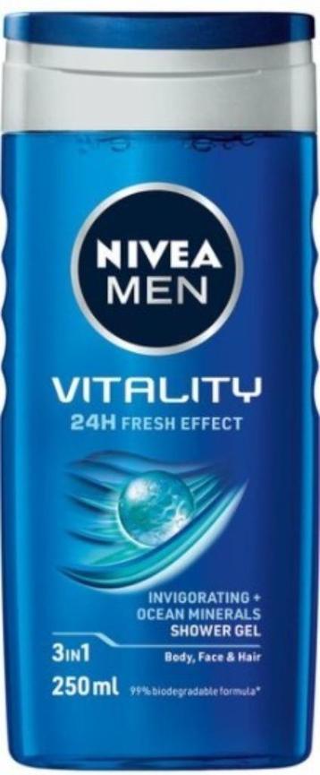 gel douche pour hommes Vitality 250 ml 60 pièces à 2 euros