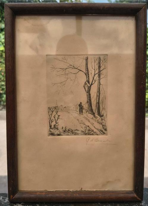 1861  1862 / 163 Jaar Oude Antieke Ets Gravure / 1861 - 1862, Antiek en Kunst, Kunst | Etsen en Gravures, Ophalen