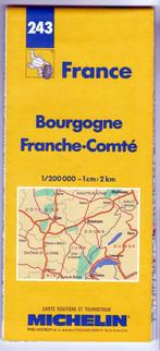 Carte Michelin 243 Bourgogne Franche-Comté, Livres, Atlas & Cartes géographiques, Comme neuf, Carte géographique, France, Enlèvement ou Envoi