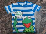 Mt 92 Wit blauw gestreepte T-shirt Kermit de kikker, Jongen, C&A, Gebruikt, Ophalen of Verzenden