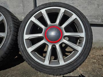 Jantes ABARTH 17" + 4 pneus PIRELLI pour (fiat) 500 595 50, Enlèvement ou Envoi, Véhicule de tourisme, Pneus été, 205 mm