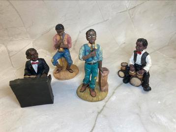 Figurines en résines des musiciens de jazz jouants beschikbaar voor biedingen