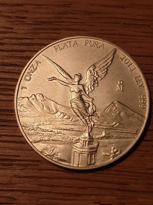 1 oz zilveren mexicaanse libertad 2013, Postzegels en Munten, Munten | Amerika, Losse munt, Midden-Amerika, Zilver, Ophalen of Verzenden