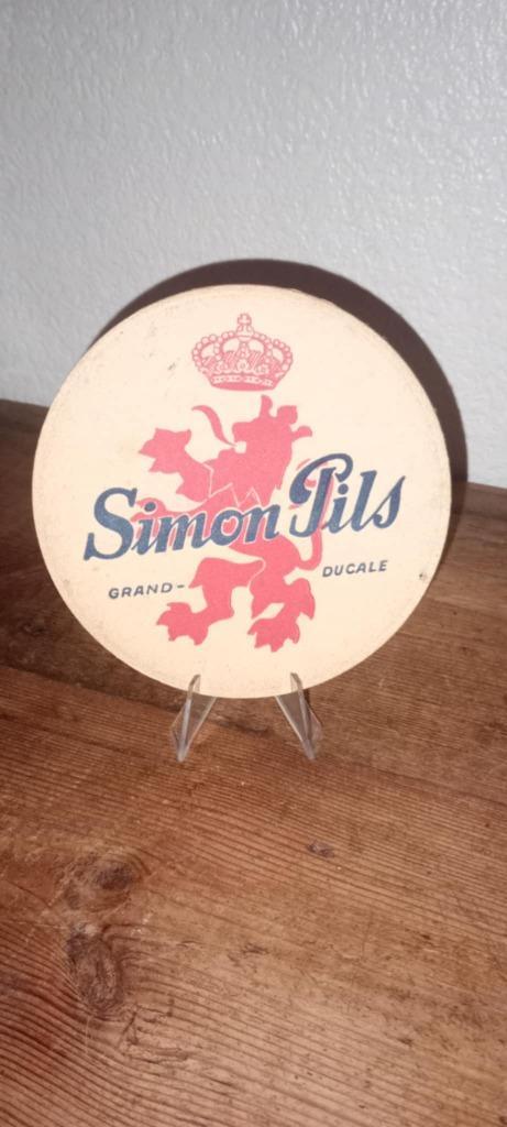 Brasserie bier oud bier Simon Pils #3, Verzamelen, Biermerken, Gebruikt, Viltje(s), Overige merken, Ophalen of Verzenden