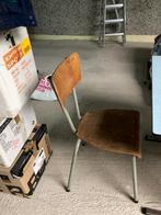 schrijftafel kinderen met stoel 'LESSENAAR' vintage !!! - 2, Autres matériaux, Utilisé, Autres couleurs, Enlèvement ou Envoi