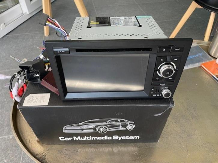 Android dubbel DIN radio in perfecte conditie voor audi a4, Auto diversen, Autoradio's, Ophalen