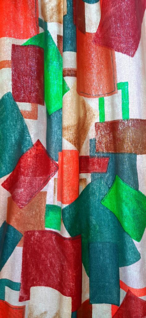 8 Kleurige overgordijnen -> 15 euro p.st. / of 120 voor alle, Verzamelen, Retro, Ophalen of Verzenden