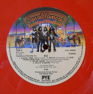 LOT collector "KISS" vinyls + pins beschikbaar voor biedingen