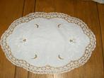 Napperon ovale en coton blanc brodé(voir détail), Ophalen of Verzenden, Nieuw, Ovaal