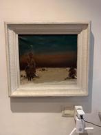 Schilderij van Staf Stientjes 53x48cm (40x35cm), Antiek en Kunst, Ophalen of Verzenden