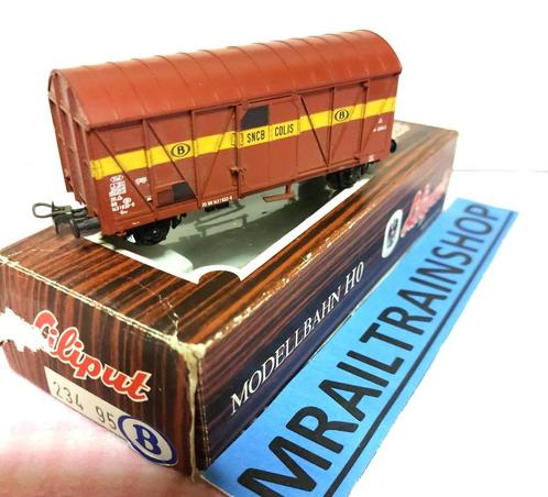 234 95 Liliput HO – Belgische gesloten wagen/Wagon Belge fer, Hobby en Vrije tijd, Modeltreinen | H0, Gebruikt, Wagon, Gelijkstroom of Wisselstroom