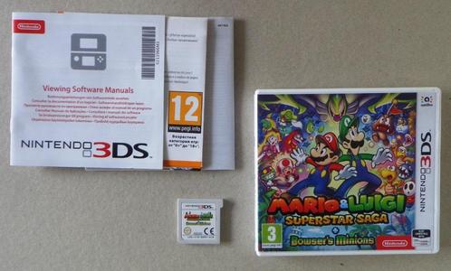 Mario & Luigi Superstar Saga + Browser's Minions voor de 3DS, Games en Spelcomputers, Games | Nintendo 2DS en 3DS, Zo goed als nieuw