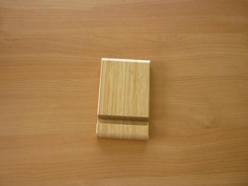 Houten smartphonehouder telefoonstaander, Telecommunicatie, Telefoonhouders, Ophalen of Verzenden
