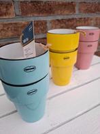 Retro koffiebekers 300ml - Cabanaz - multi color, Huis en Inrichting, Ophalen of Verzenden, Keramiek