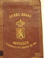ABBL porte-titres transport officier Armée belge, Autres types, Armée de terre, Enlèvement ou Envoi