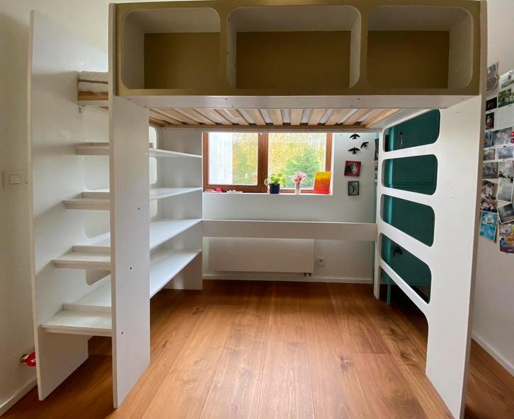 Hoogslaper, Kinderen en Baby's, Kinderkamer | Stapelbedden en Hoogslapers, Zo goed als nieuw, Hoogslaper, Ophalen